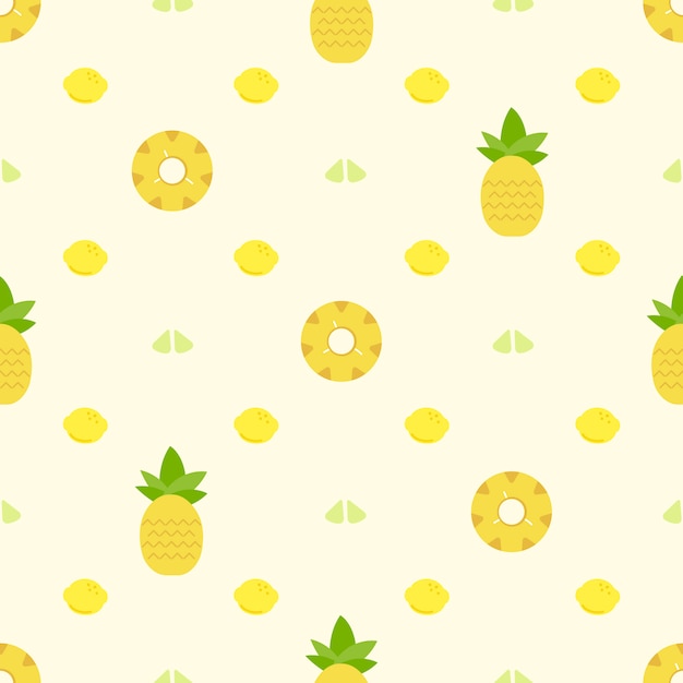 Free Vector pineapple pattern background