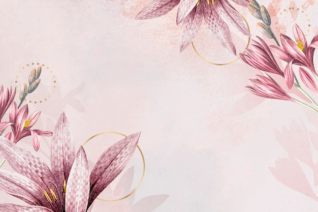 Pink amaryllis pattern background