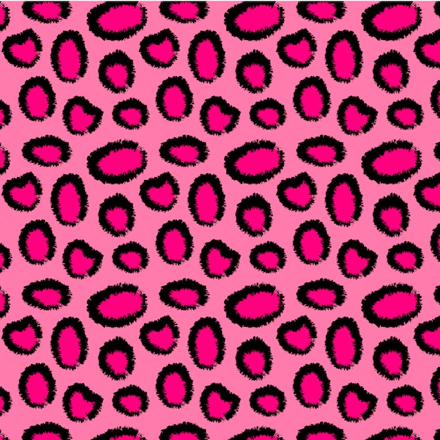 Free Vector pink animal print background