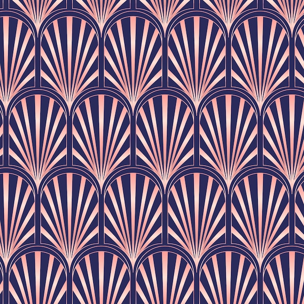 Pink art deco gradient pattern