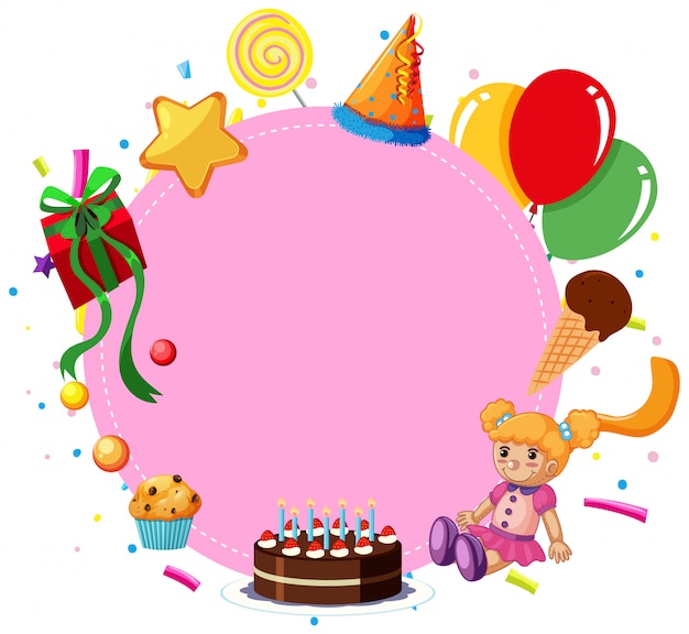 Pink birthday card