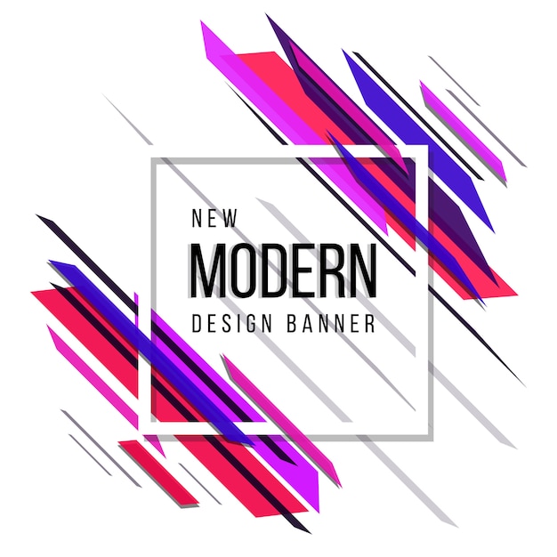 Free Vector pink and blue new modern abstract banner