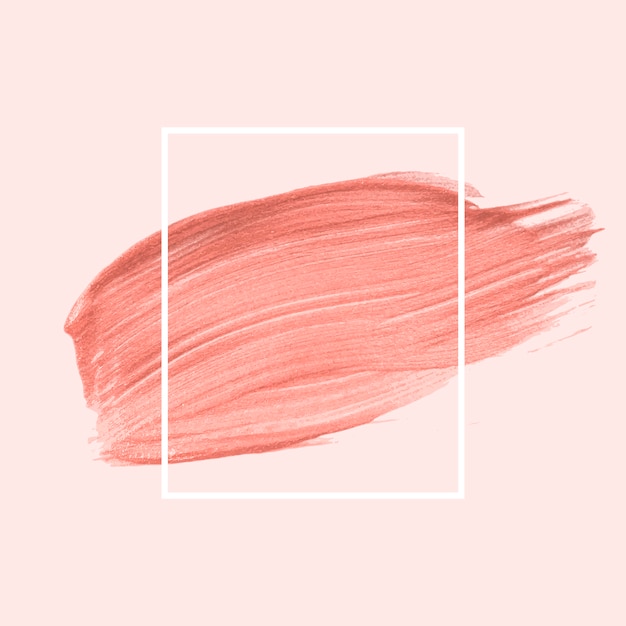 Pink brush stroke