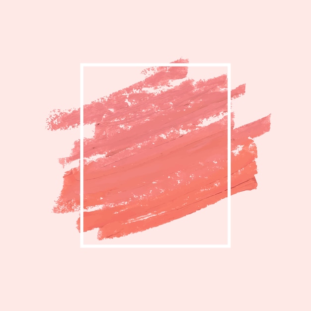 Free Vector pink brush stroke