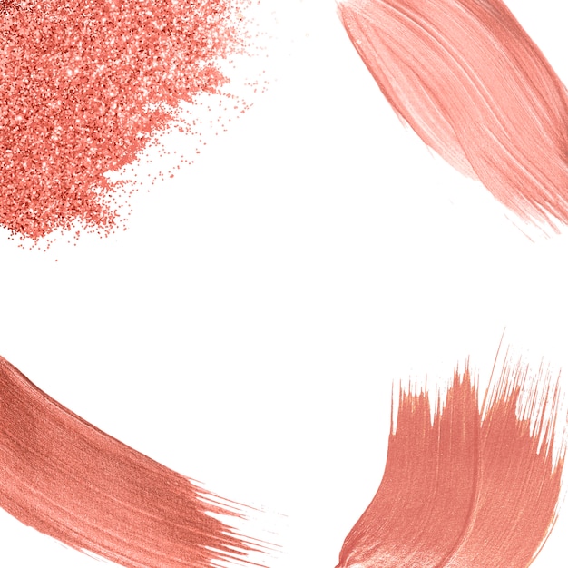 Free Vector pink brush strokes collection