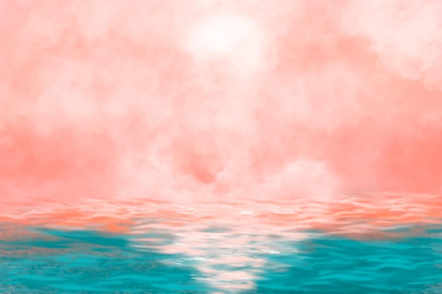 Free Vector pink cloudy sunset background