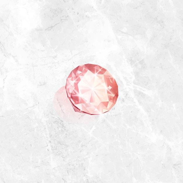 Free Vector pink crystal gem design vector