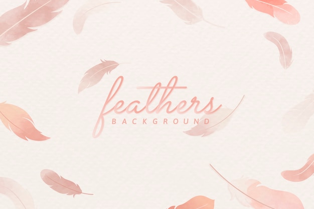 Pink feather background