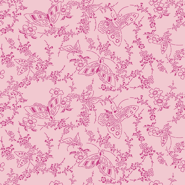 Pink floral background