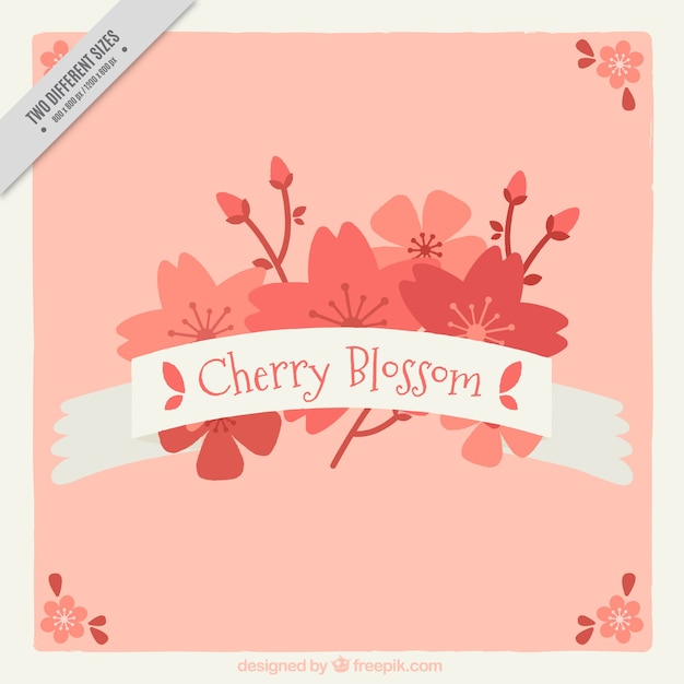 Free vector pink floral background