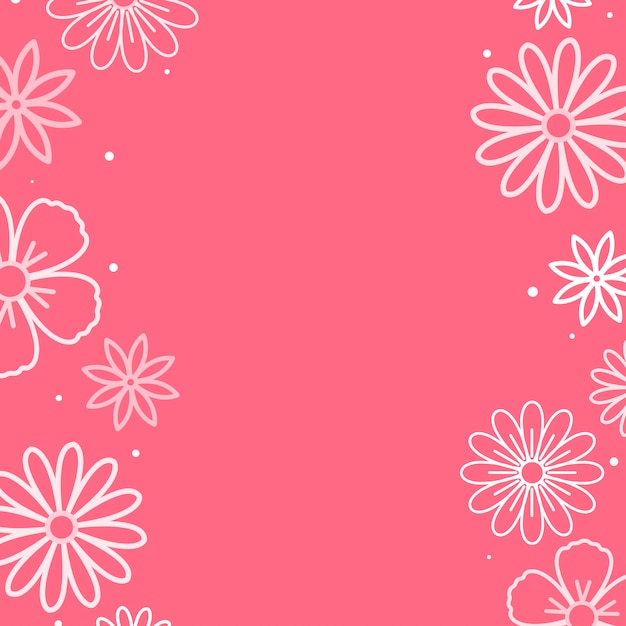 Pink floral pattern