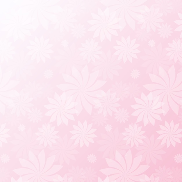 Pink flowers pattern background