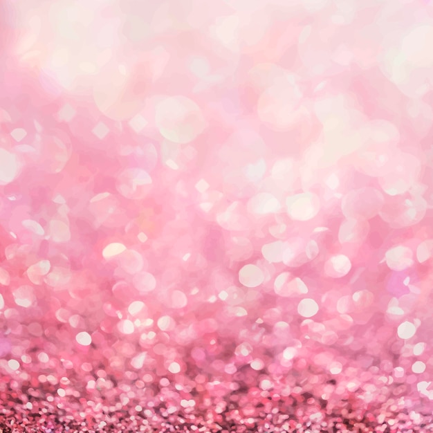 Free Vector pink glitter gradient bokeh social ads