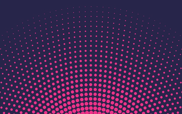 Pink gradient halftone background vector