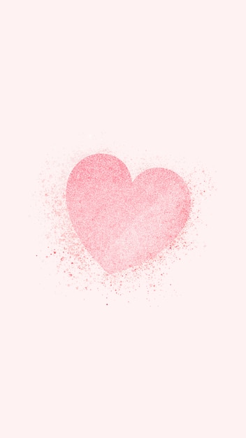 Free vector pink heart banner