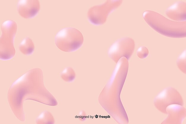 Pink monochrome realistic liquid effect background