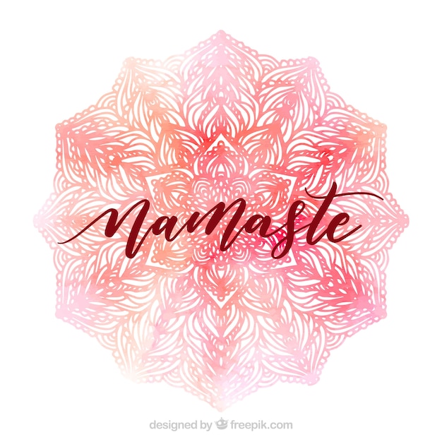 Pink namaste background