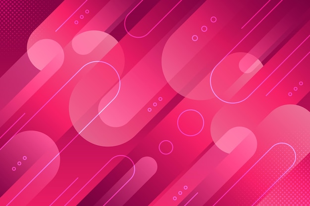 Pink overlapping forms background