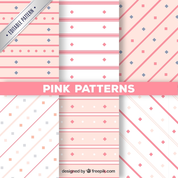 Pink patterns collection