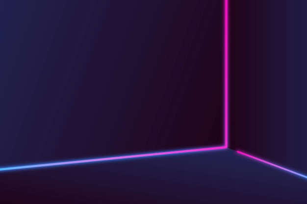 Pink and purple neon lines on a dark background