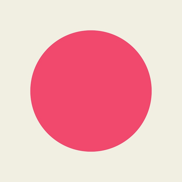 Free vector pink round geometric shape vector