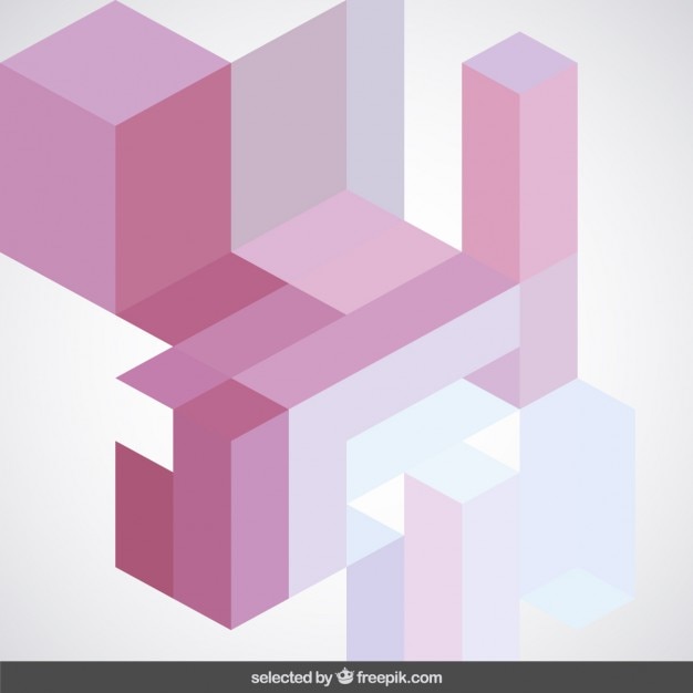 Pink tones geometric abstraction