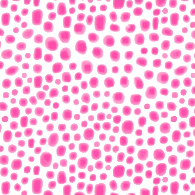 Pink watercolor dotty seamless pattern