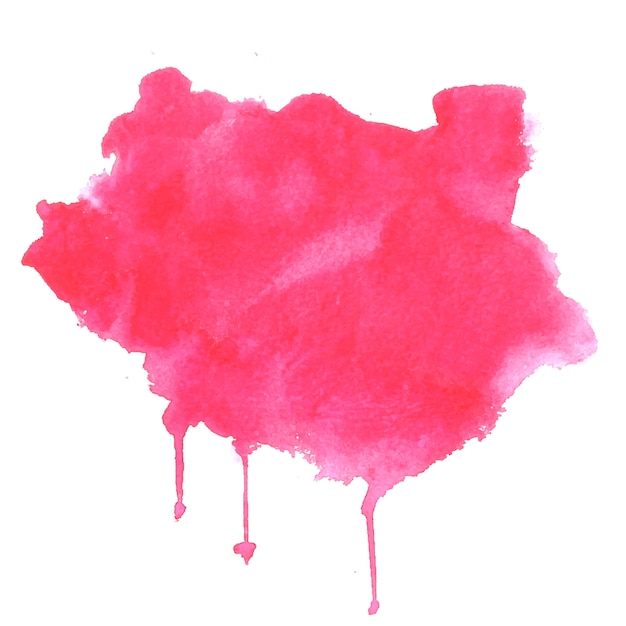 Pink watercolor splash stain texture background