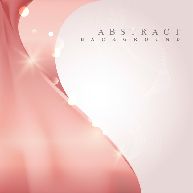 Pink wave abstract background illustration