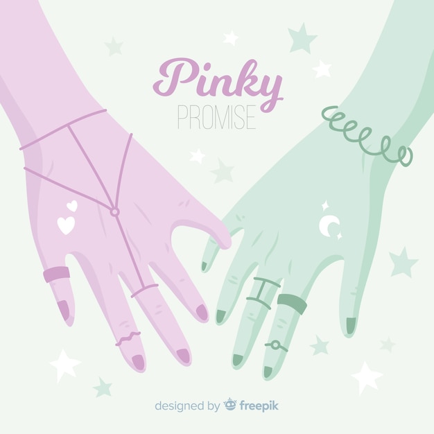 Free Vector pinky promise background