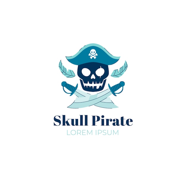 Pirate logo design template