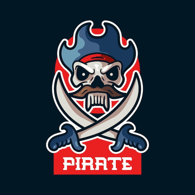 Pirate Mascot Logo template