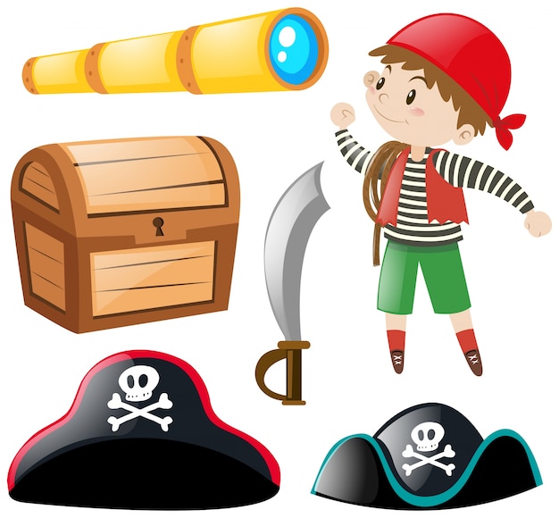 Free vector pirate and other elements