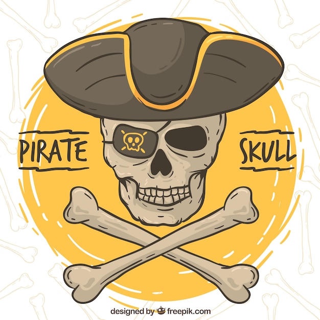 Pirate skull background