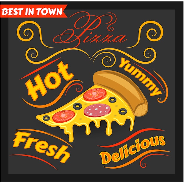 Free Vector pizza background design