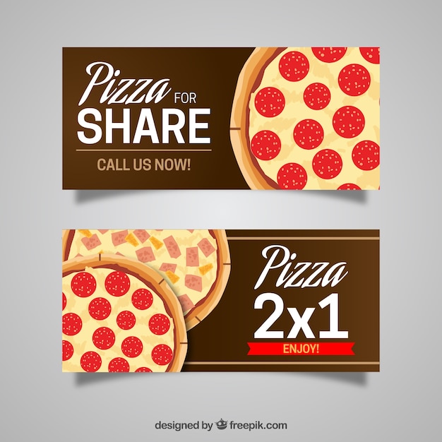 Pizza banners to share