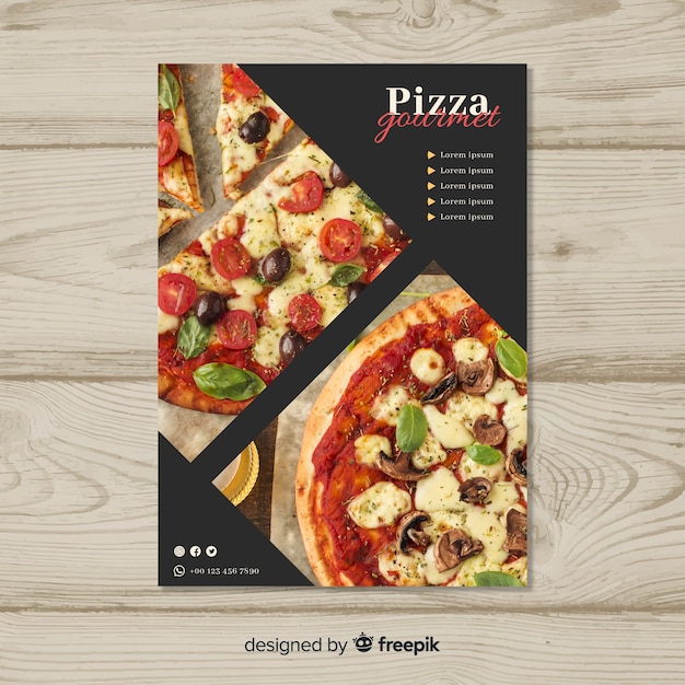 Pizza flyer template