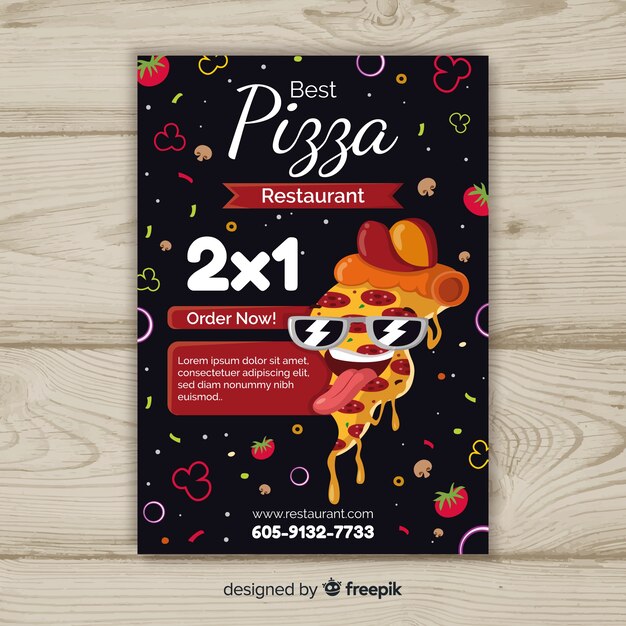 Pizza flyer template