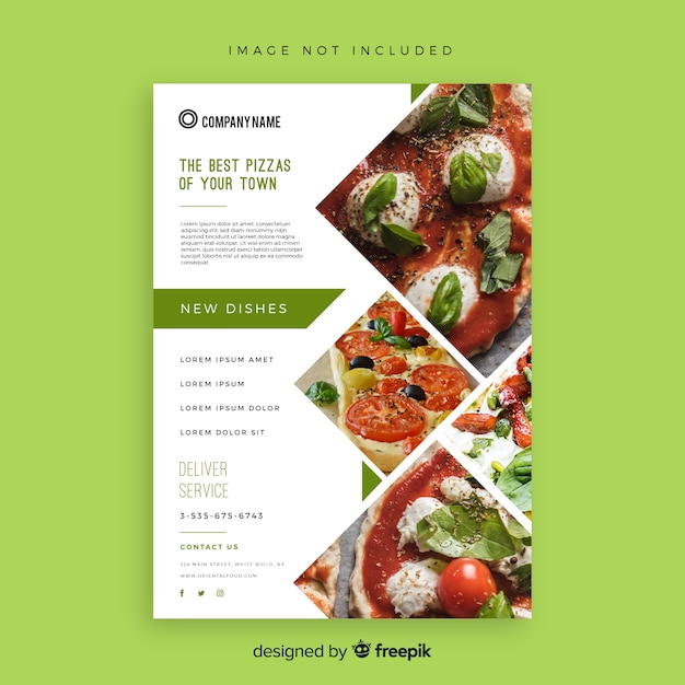 Pizza flyer template