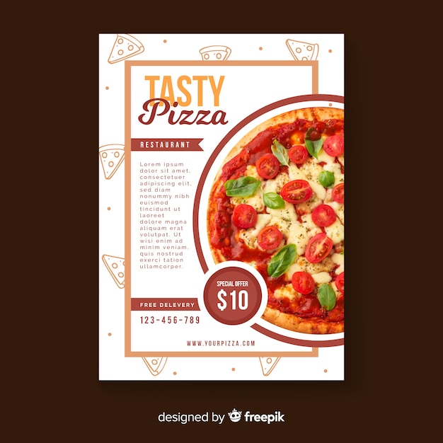 Pizza flyer template