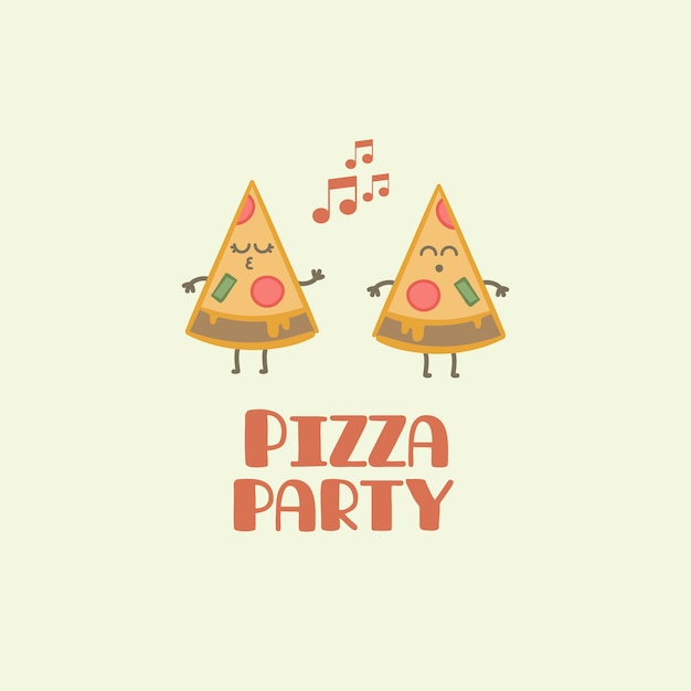 Free Vector pizza party background