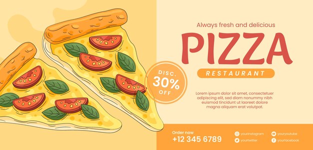 Pizza restaurant template design