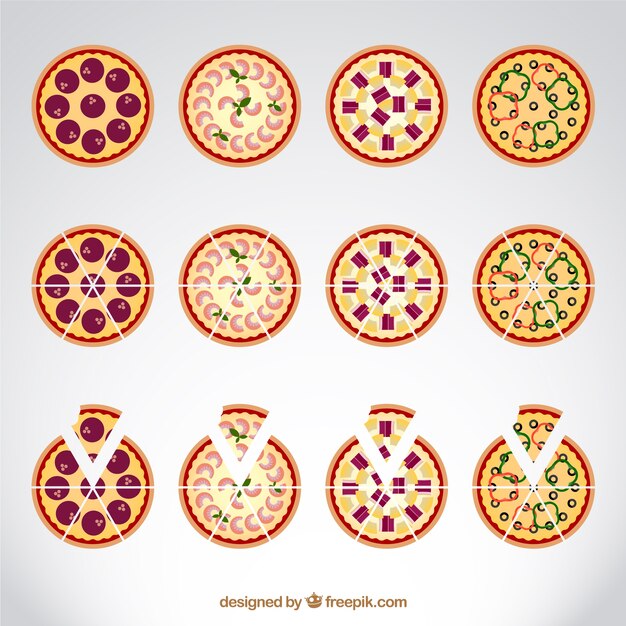 Pizza slices