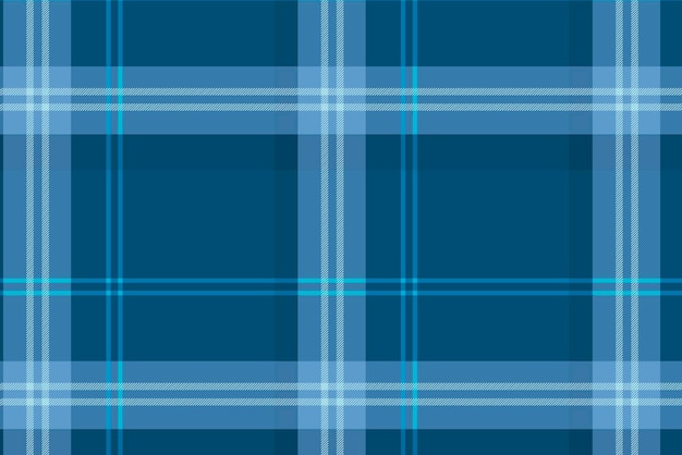 Plaid pattern background, blue tartan, traditional design vector