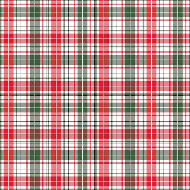 Plaid pattern background with Christmas themed colours design