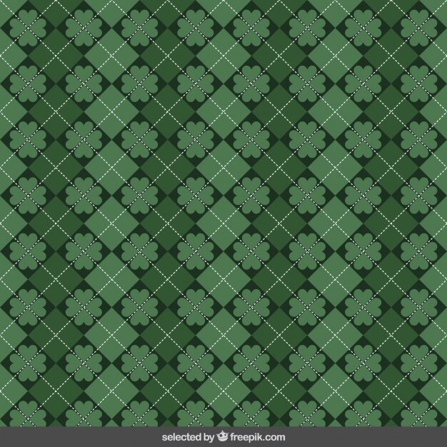 Plaid pattern of St. Patricks