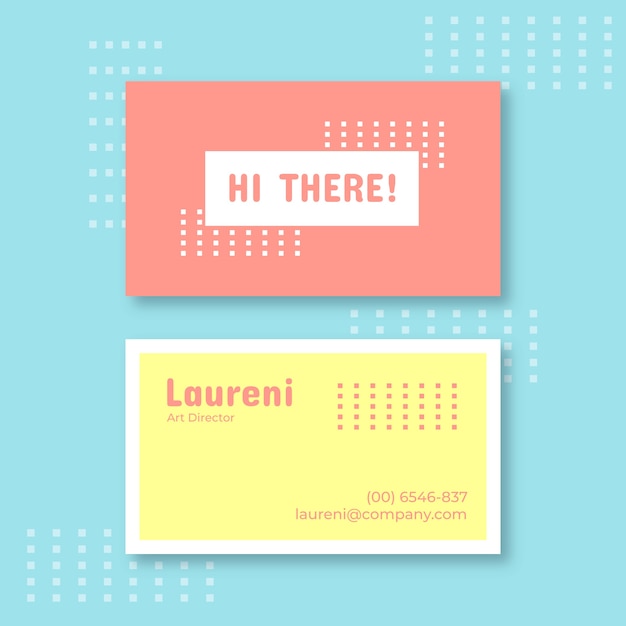 Plain business card template