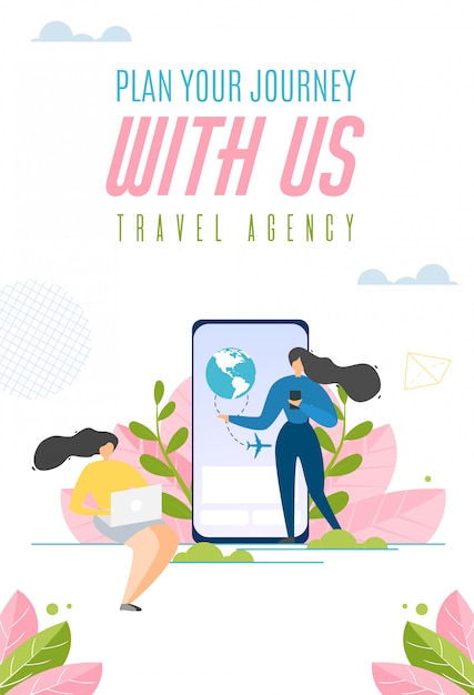 Plan Your Journey with us Commerce Slogan