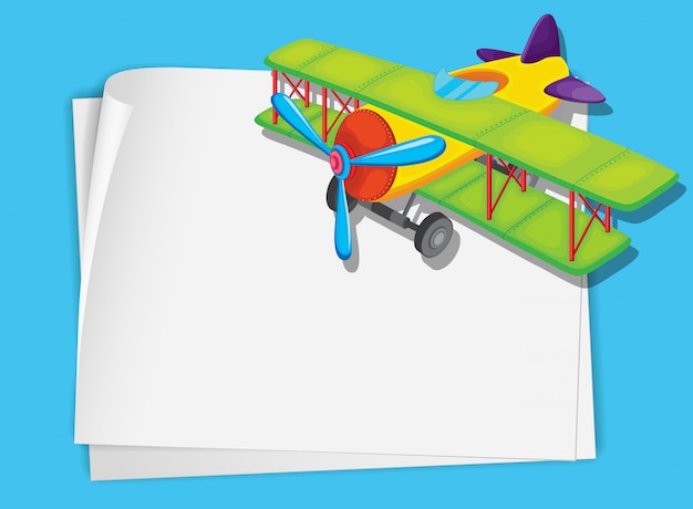 Free Vector plane paper