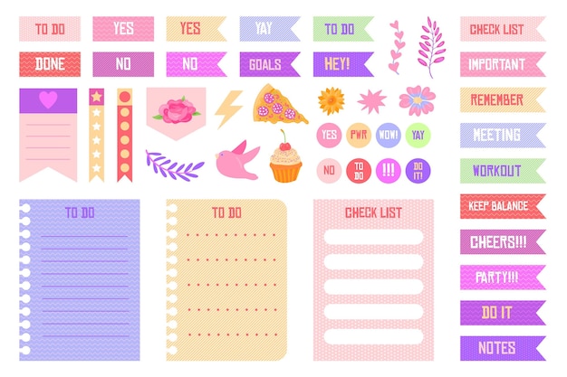 Planner scrapbook set